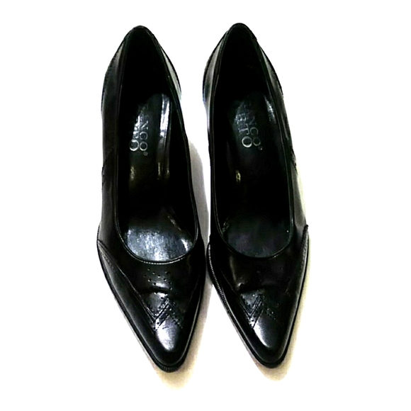 FRANCO Sarto Rogue black leather heels 7M - Picture 2 of 8